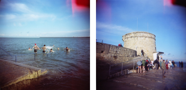 christmas swimming